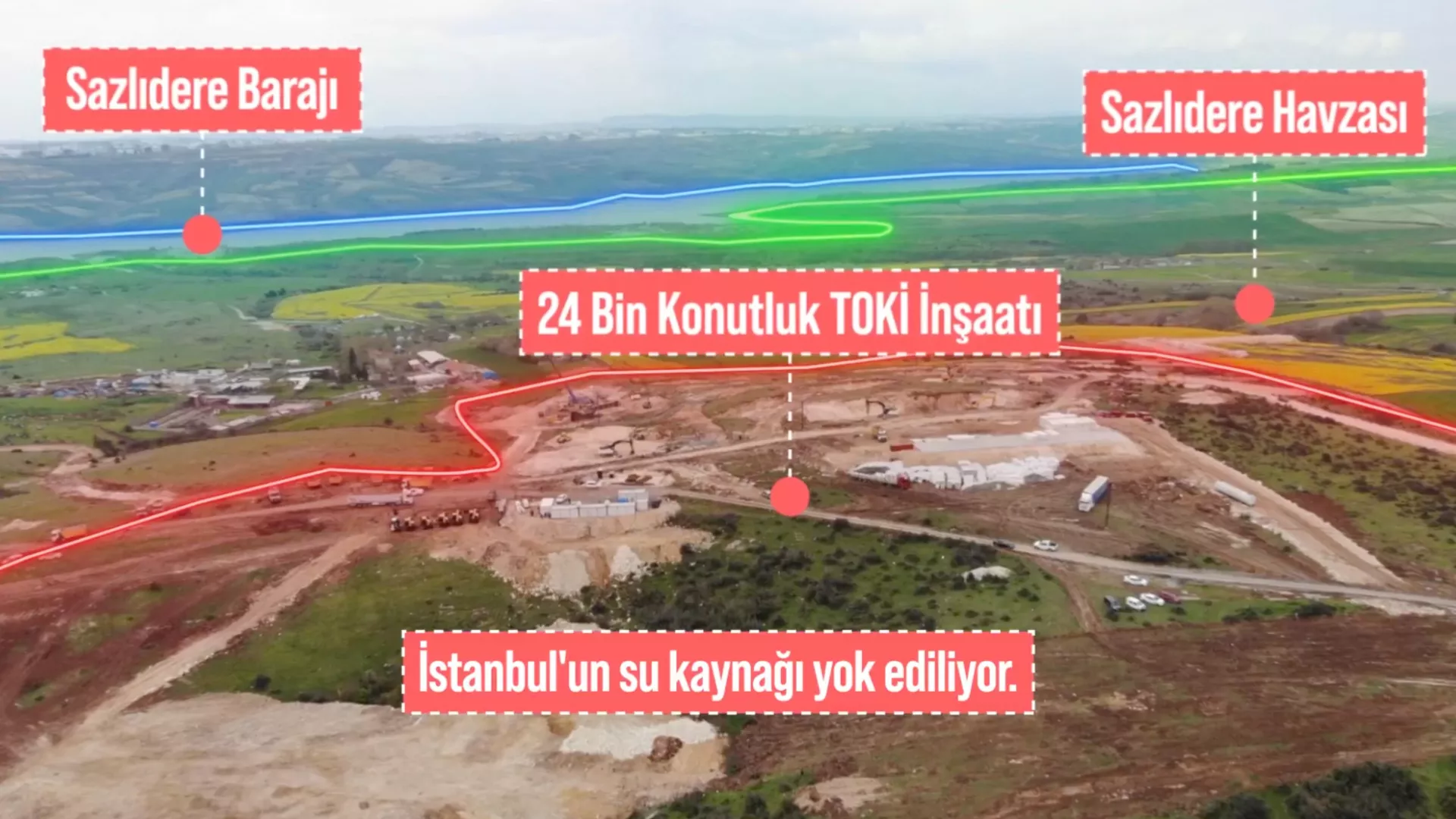 İmamoğlu: Kanal İstanbul için Sazlıdere Barajı etrafında 24.000 konut inşa ediliyor