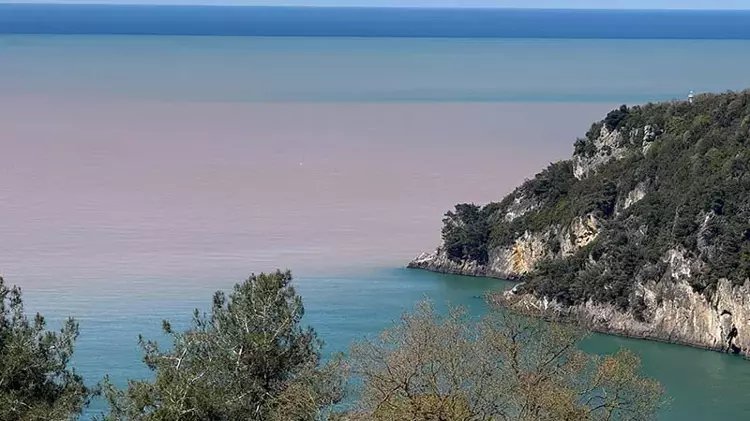 Bartın'da deniz çamur rengini aldı