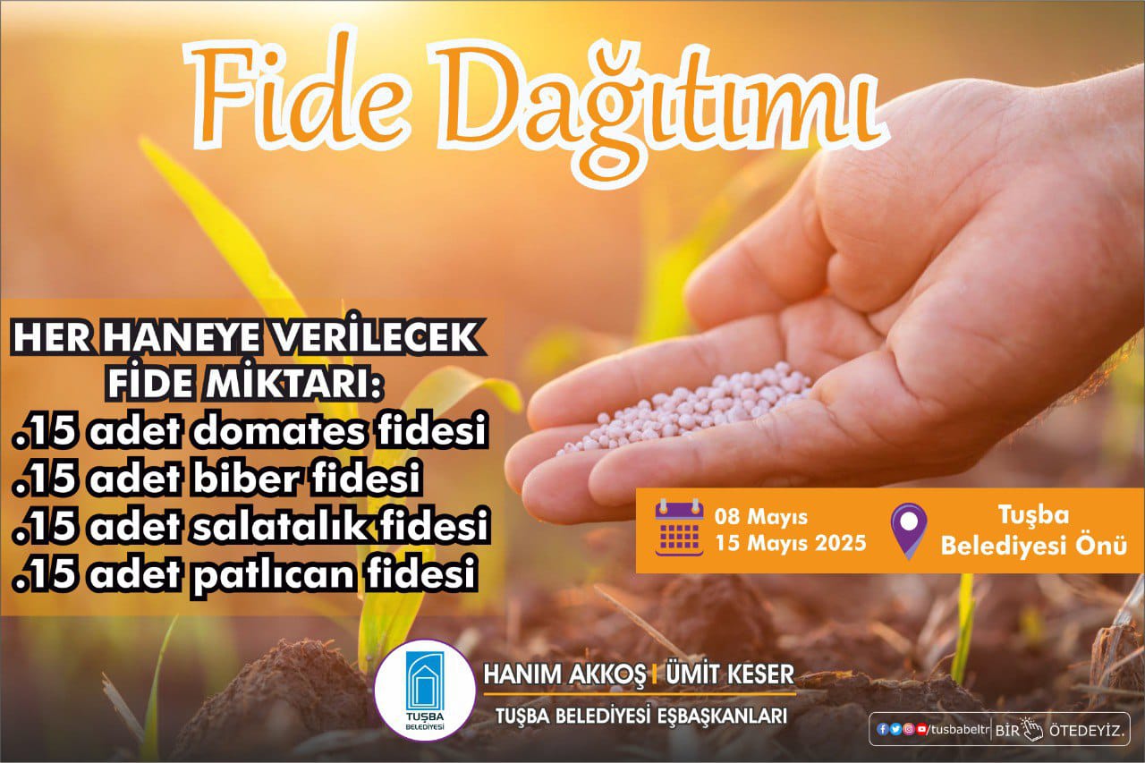 Tuşba Belediyesi'nden Ücretsiz Sebze Fidesi Dağıtımı 