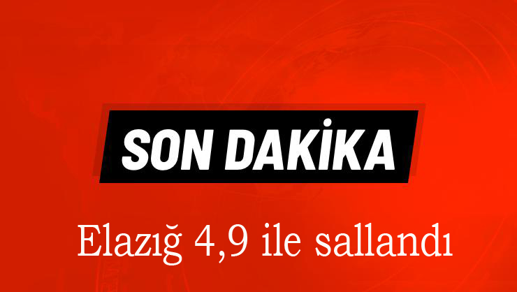 Elazığ'da 4.9 Büyüklüğünde Deprem Meydana Geldi  