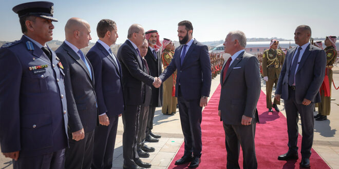 Cumhurbaşkanı El Şara, Kral Abdullah II İle Ortak Konularda İş Birliği Ve Koordinasyonun Geliştirilmesini Görüştü